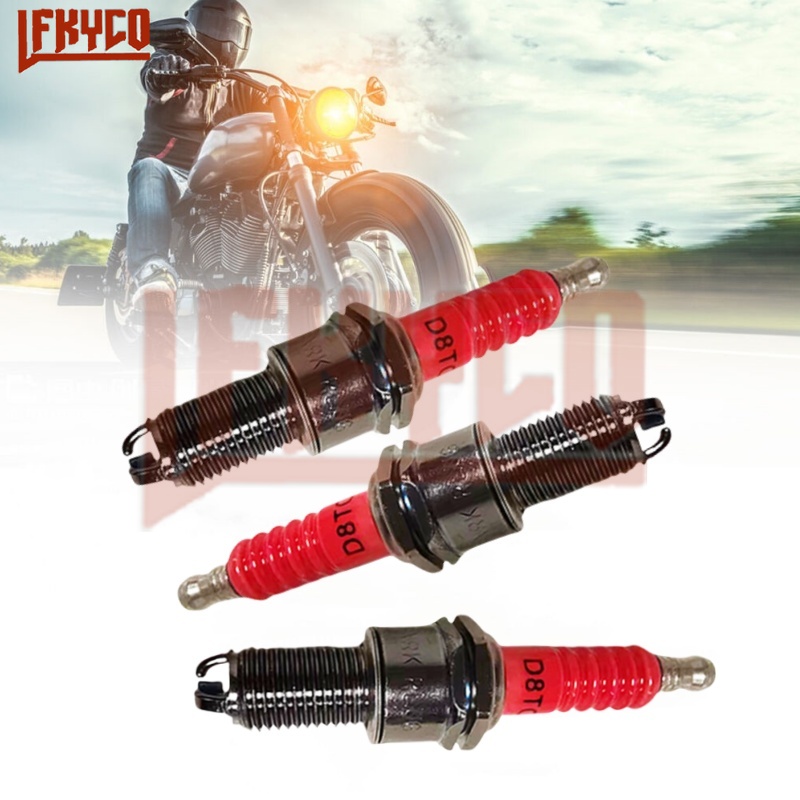 1/2/3/4PCS 3 Electrodes D8TC S - Motorcycle Spark Plug ulasan dan harga